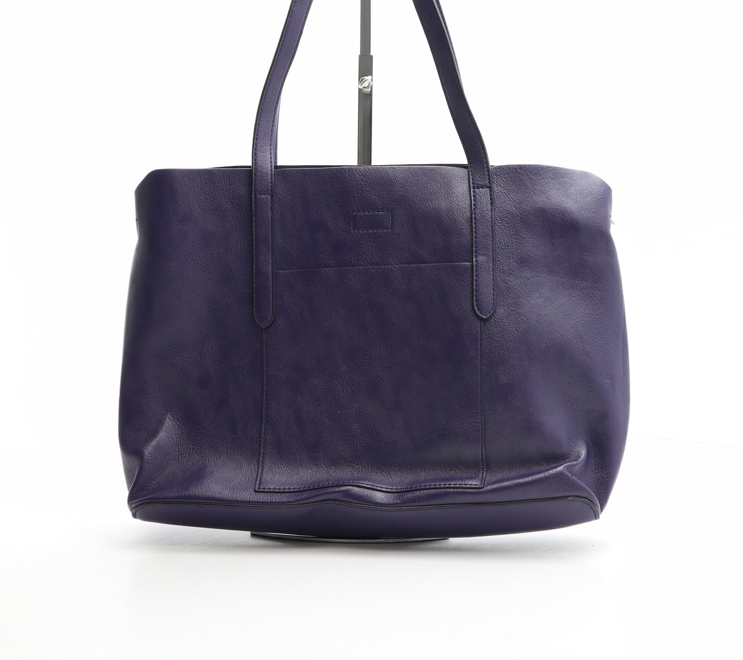 Marks and Spencer Womens Purple Polyurethane Shoulder Bag Size Medium
