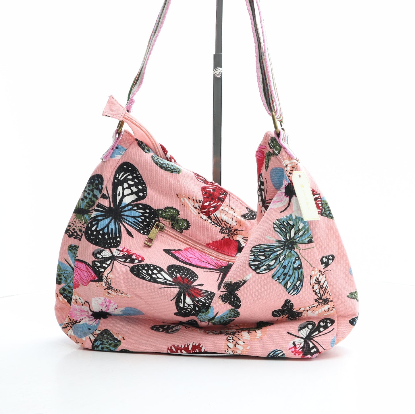 Have Best Womens Multicoloured Geometric Polyester Crossbody Size Medium - Butterfly Pattern
