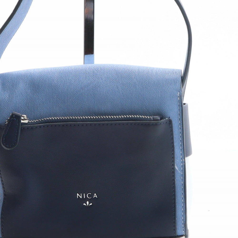 Nica Womens Multicoloured Colorblock Polyurethane Crossbody Size Small