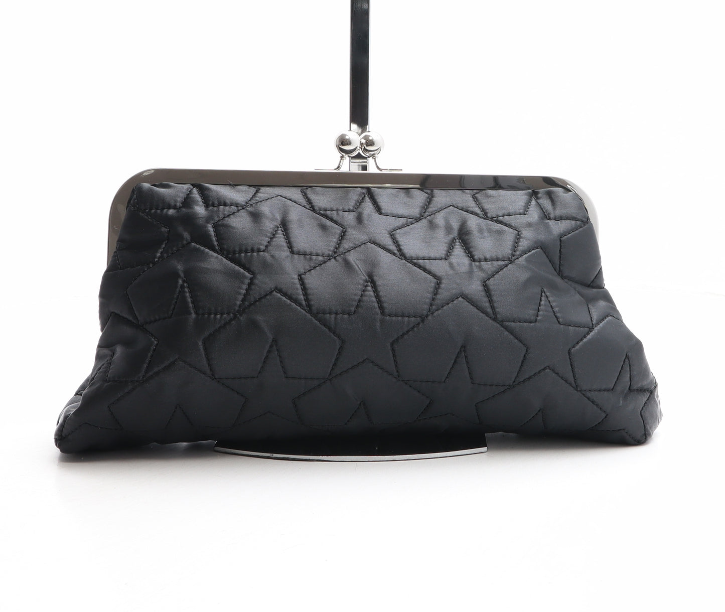 Sexy Hair Womens Black Geometric Polyester Clutch Size Medium - Stars Pattern