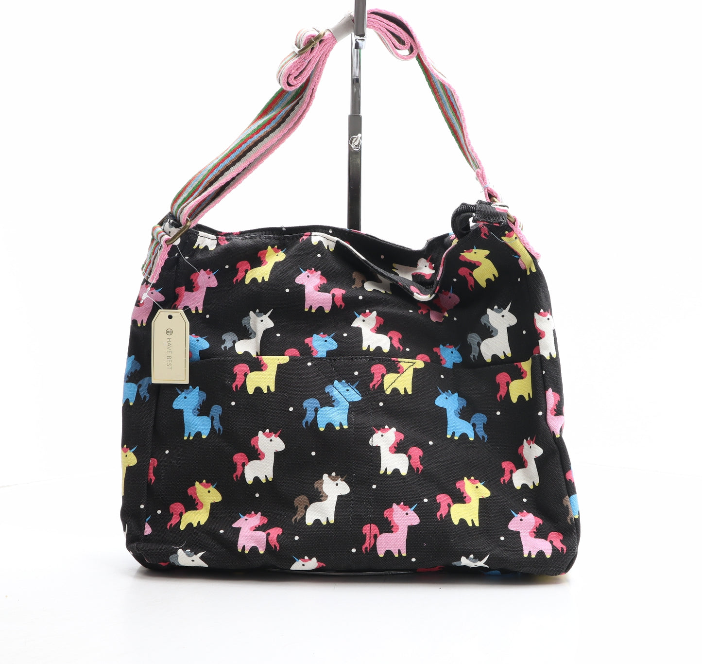 Have Best Womens Multicoloured Geometric Polyester Crossbody Size Medium - Unicorn Pattern