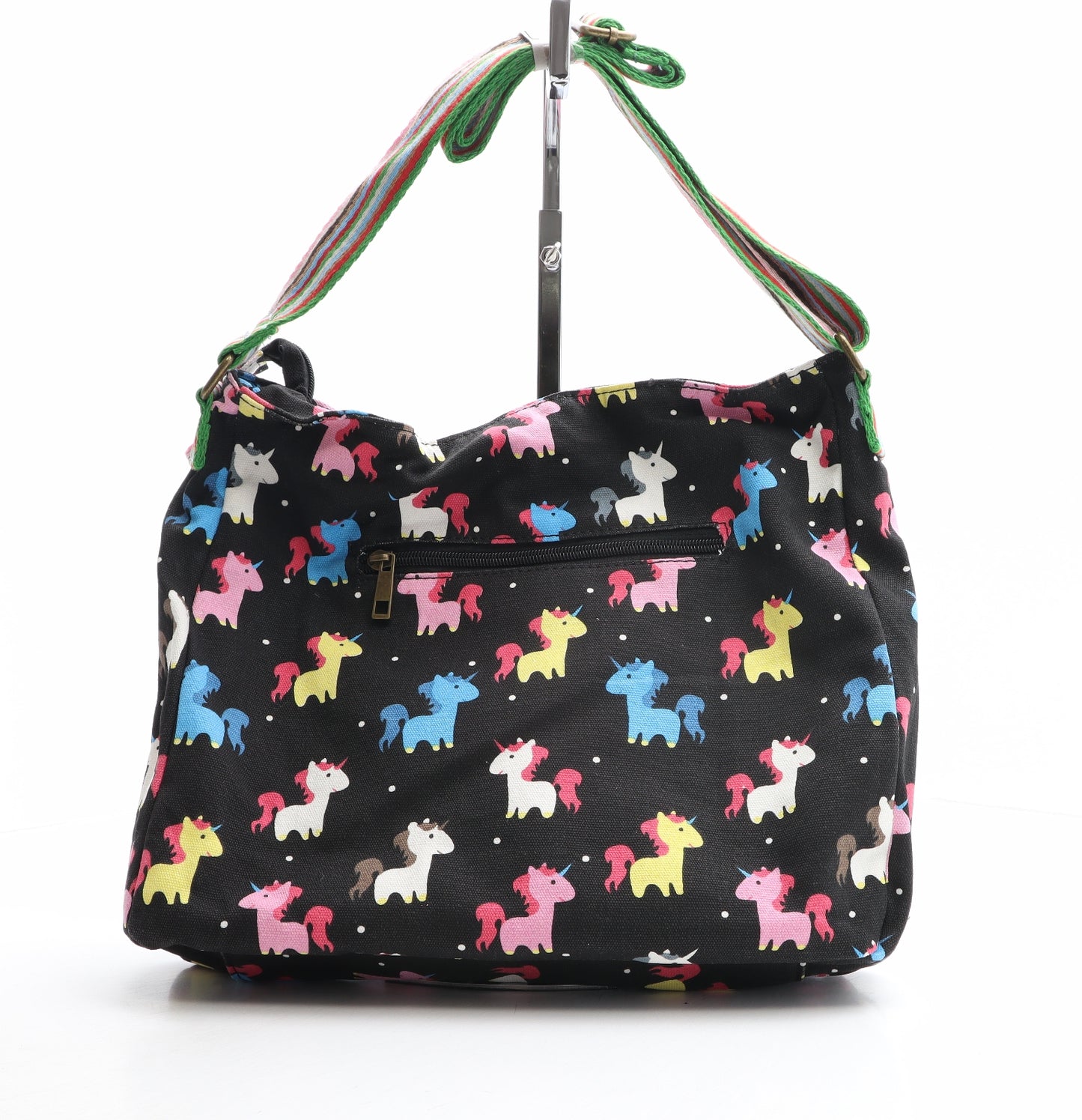 Have Best Womens Multicoloured Geometric Polyester Crossbody Size Medium - Unicorn Pattern