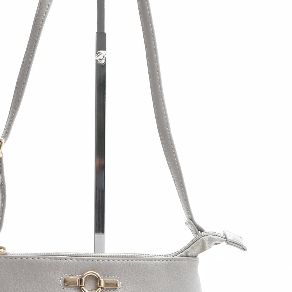 Matalan Womens Grey Polyurethane Crossbody Size Small
