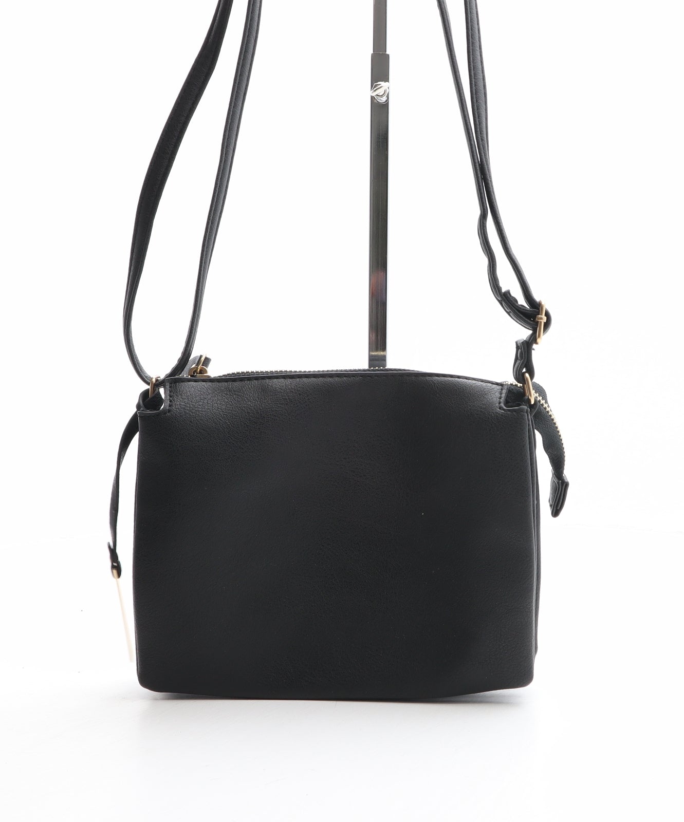 Matalan Womens Black PVC Crossbody Size Small