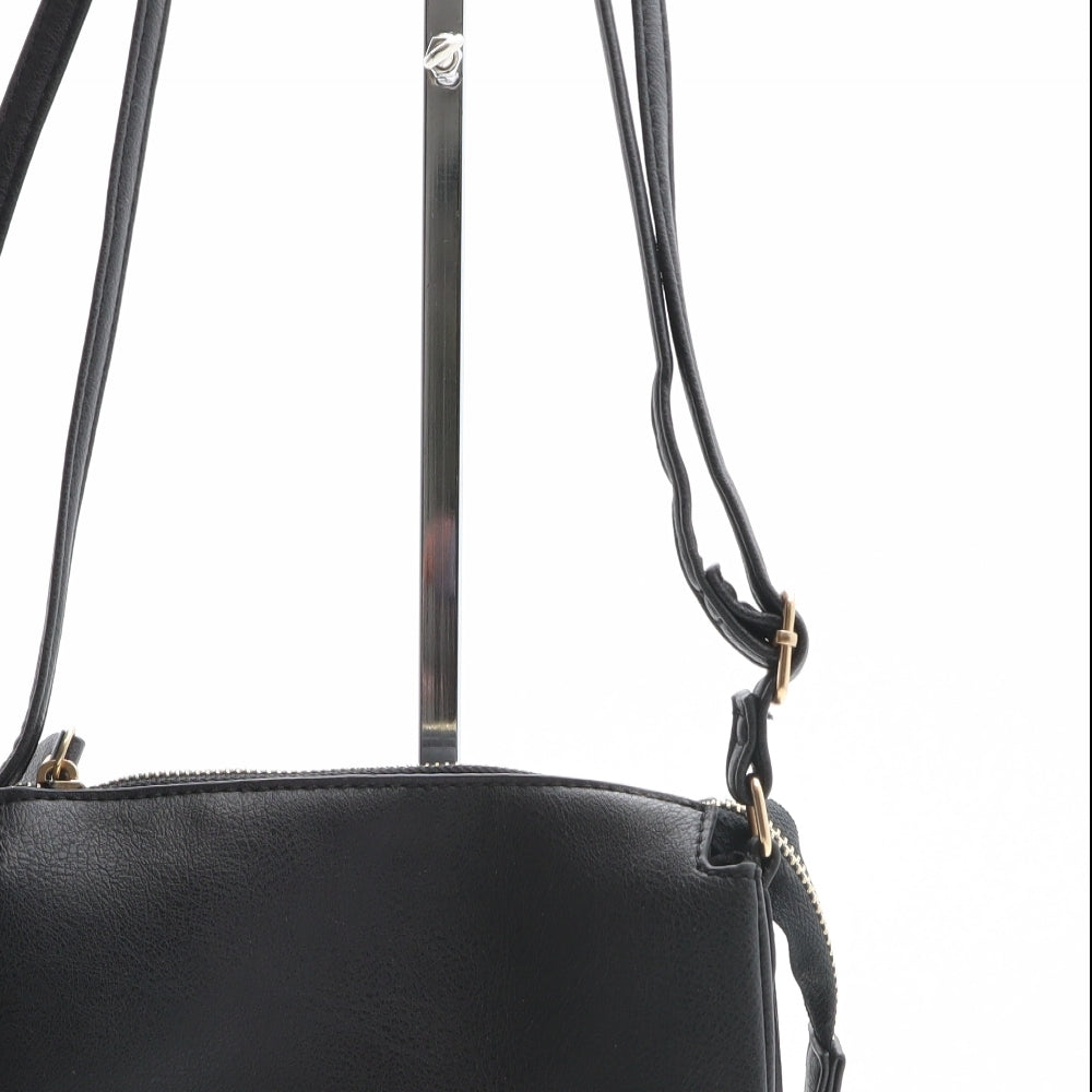 Matalan Womens Black PVC Crossbody Size Small