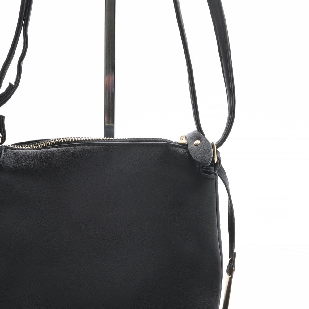 Matalan Womens Black PVC Crossbody Size Small