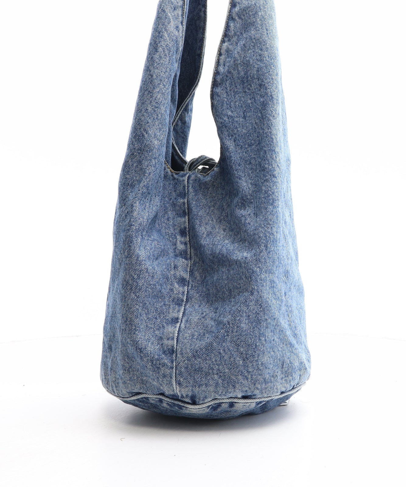 Marks and Spencer Womens Blue Cotton Shoulder Bag Size Medium