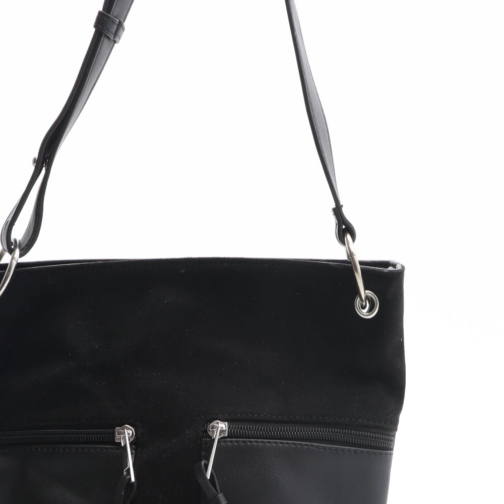 Dorothy Perkins Womens Black PVC Crossbody Size Medium