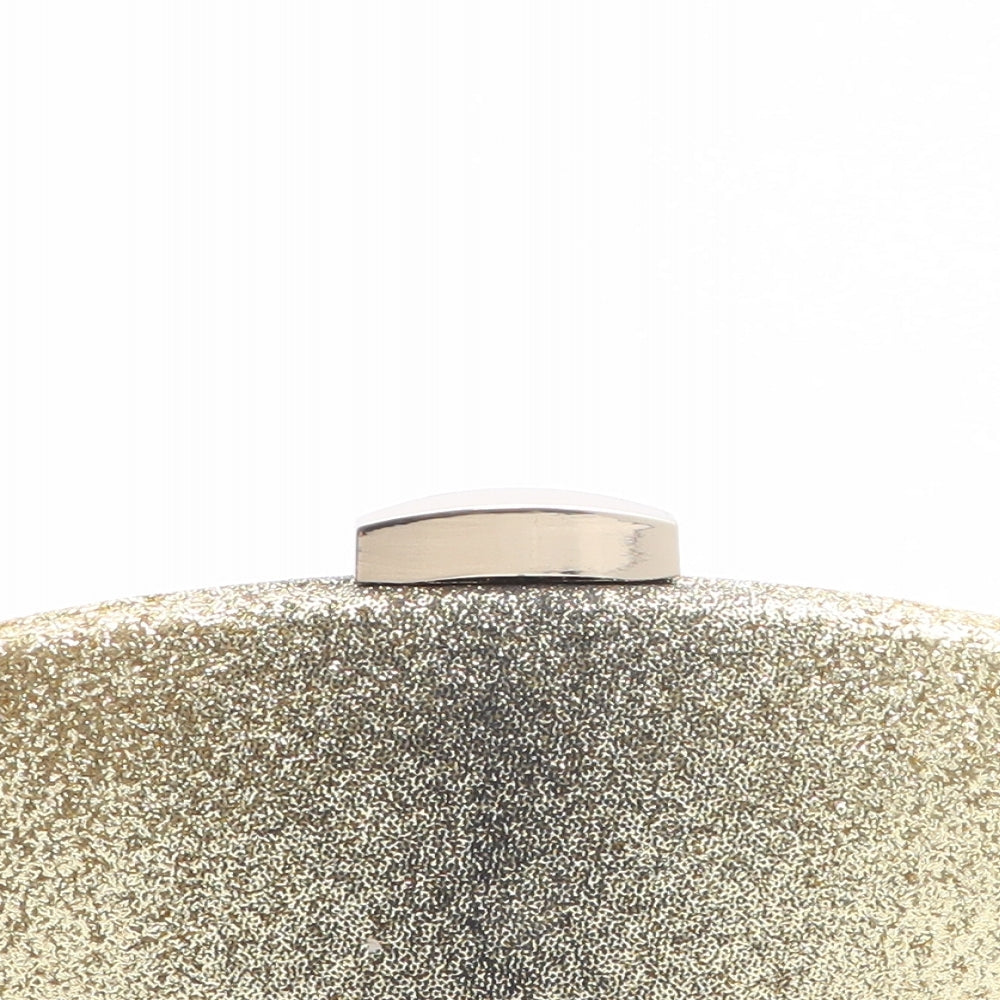 Preworn Womens Gold Ombré Polyester Clutch Size Mini