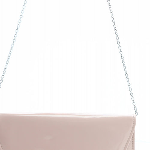 NEXT Womens Pink Polyurethane Clutch Size Small