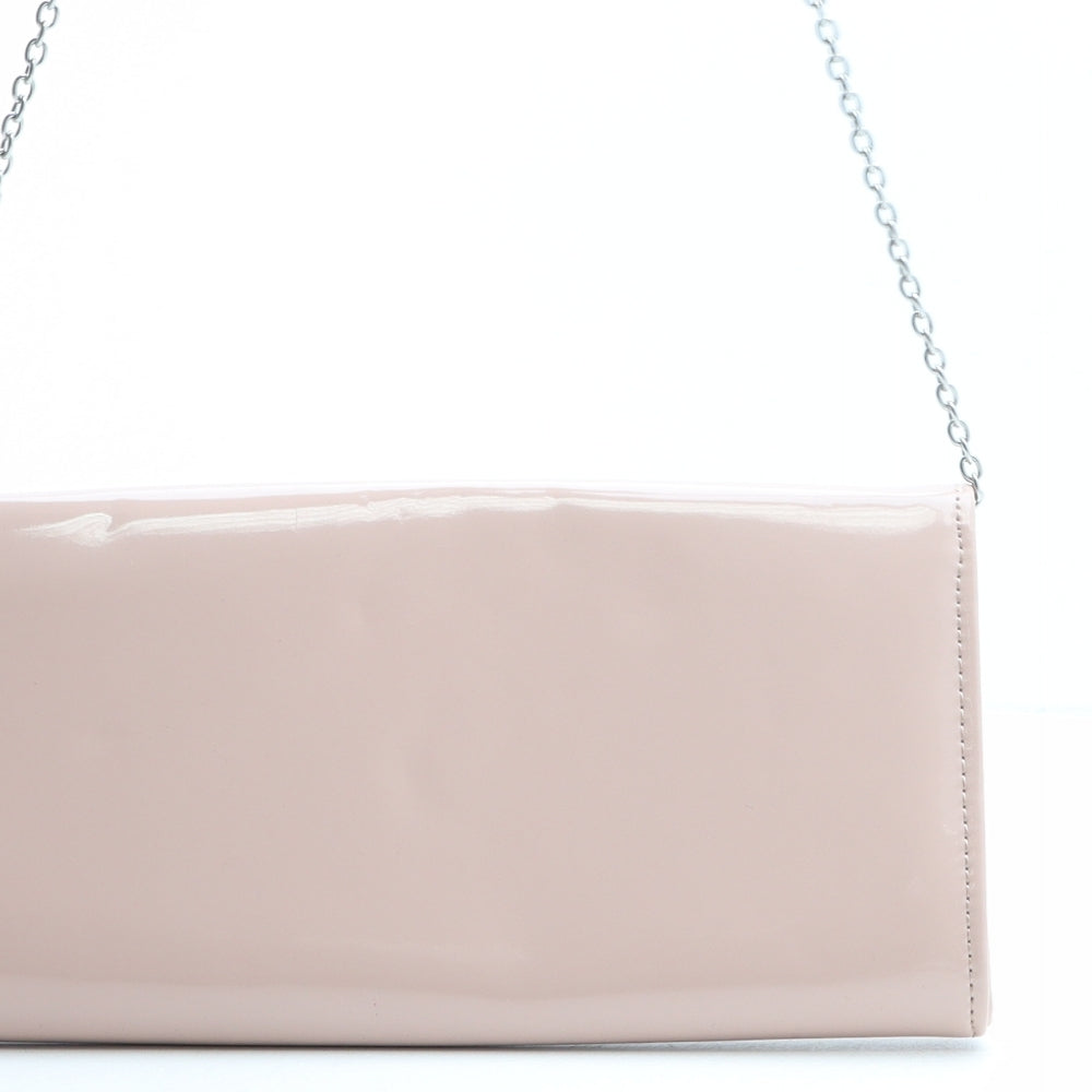 NEXT Womens Pink Polyurethane Clutch Size Small