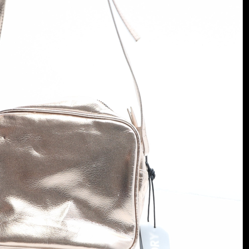 Superdry Womens Gold Polyester Crossbody Size Small