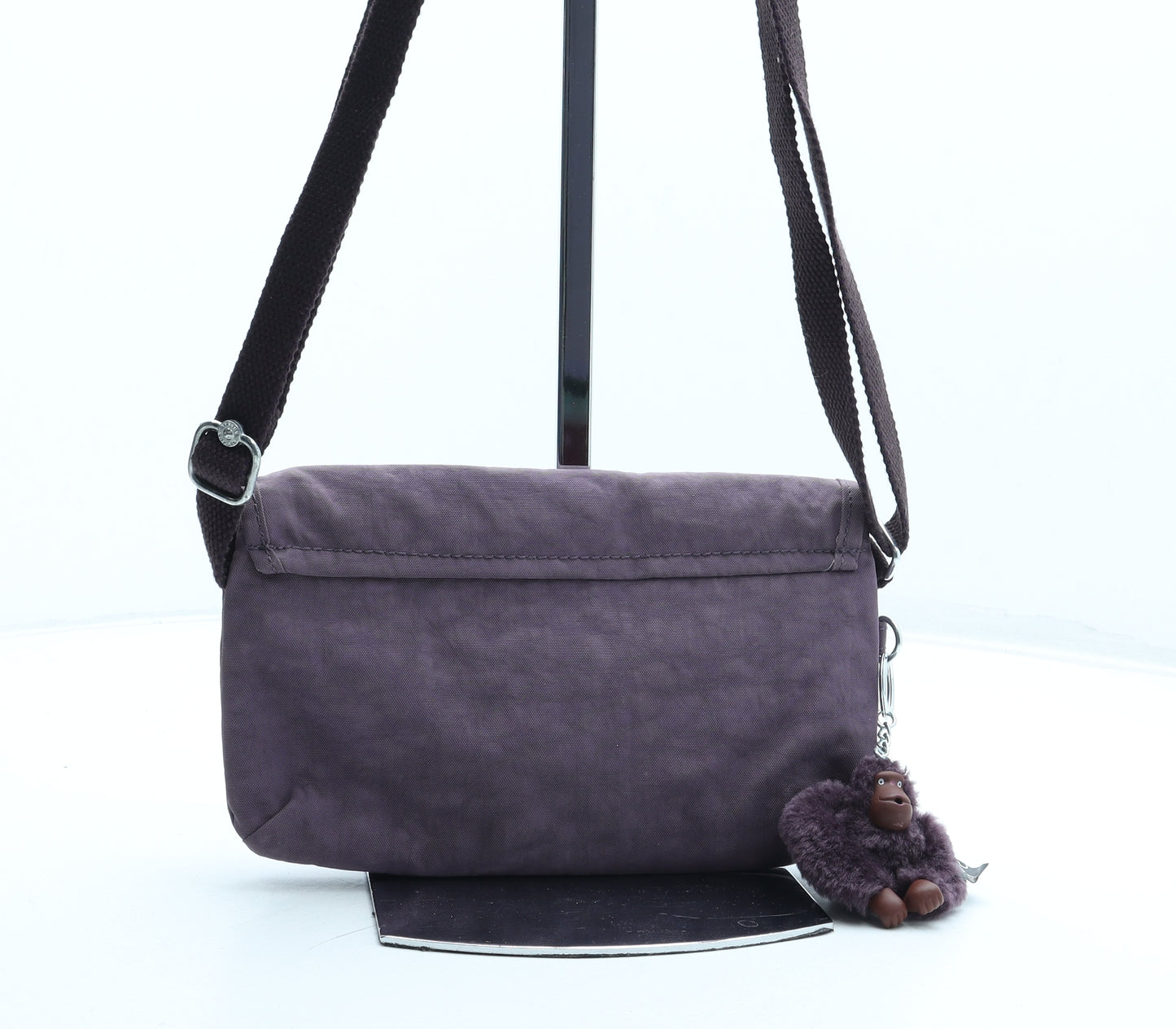 Kipling Womens Purple Polyester Crossbody Size Small