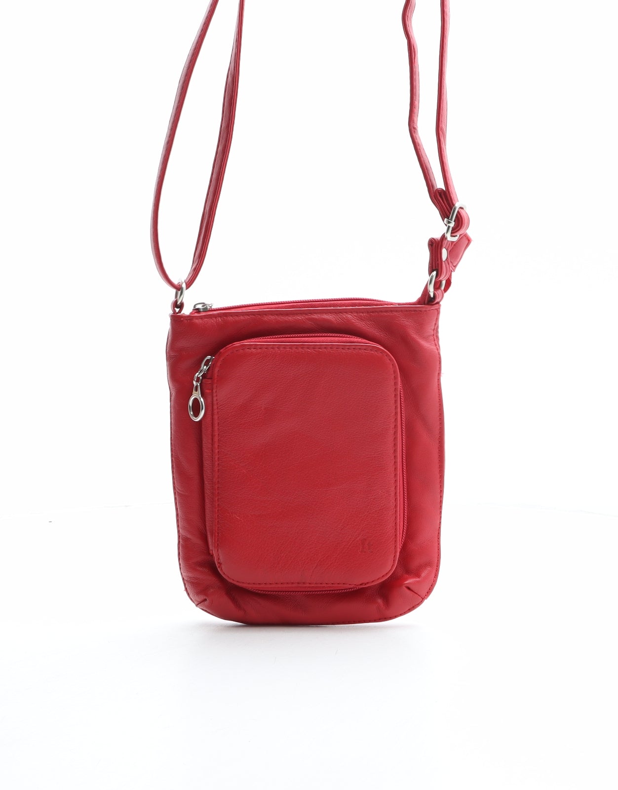 IT Womens Red Leather Crossbody Size Small