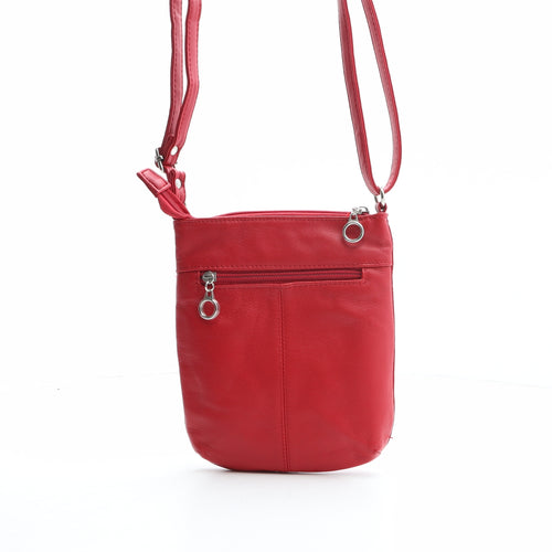 IT Womens Red Leather Crossbody Size Small
