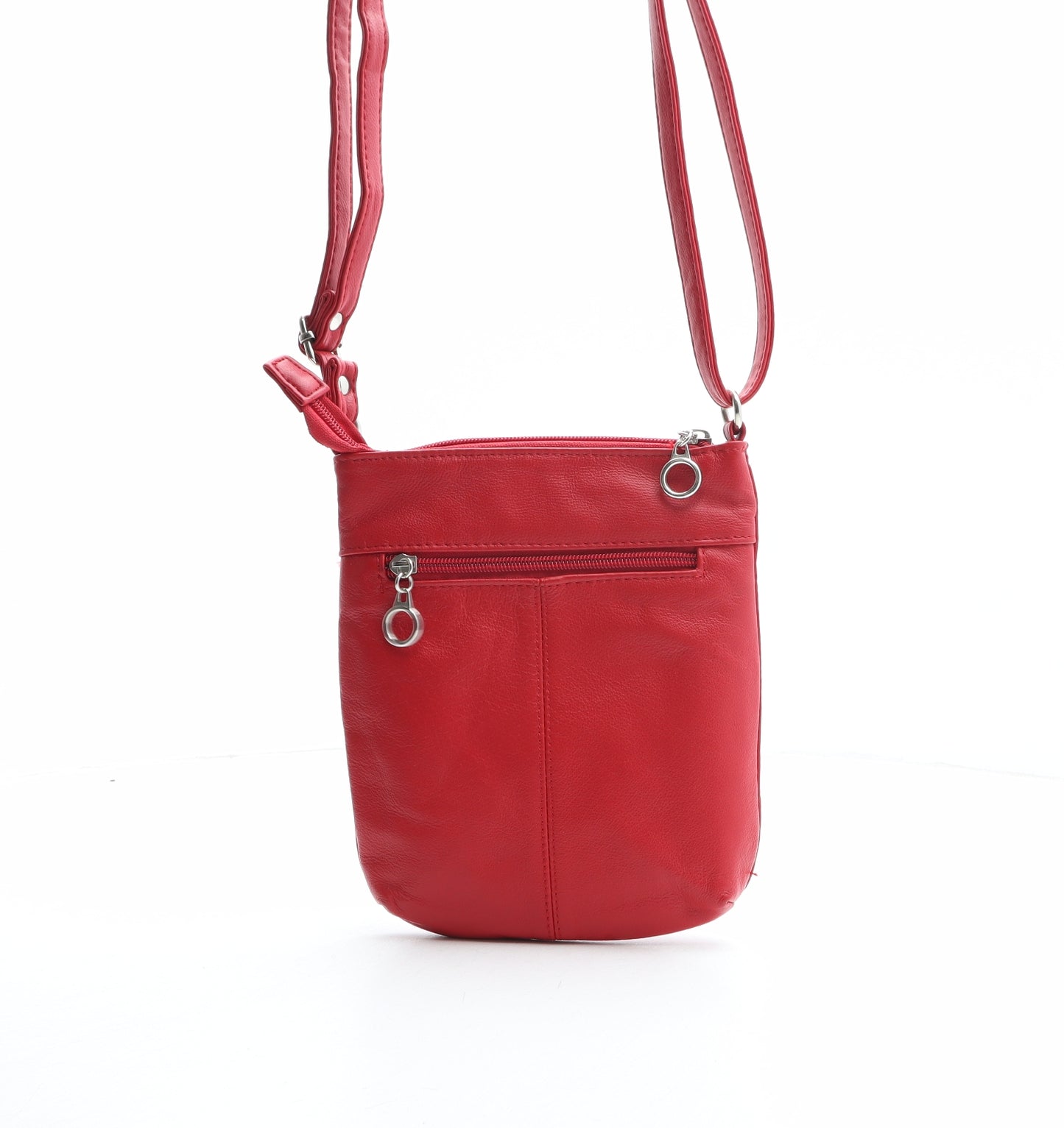 IT Womens Red Leather Crossbody Size Small