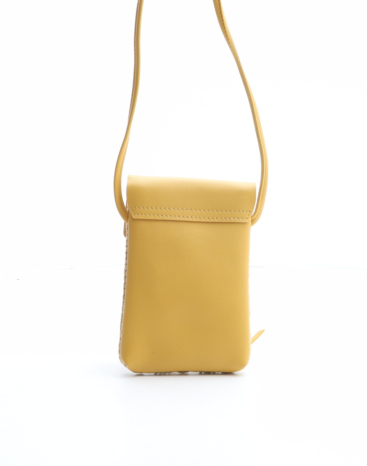 Ale-Hop Womens Yellow Polypropylene Crossbody Size Mini