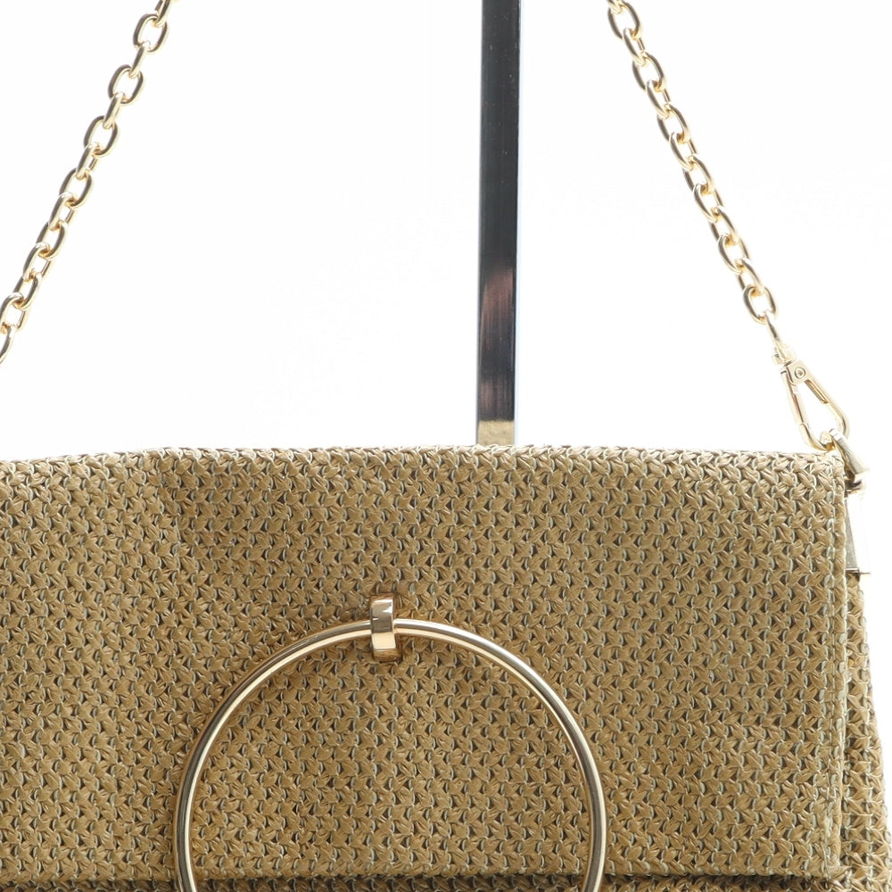 New Look Womens Beige Polypropylene Crossbody Size Small