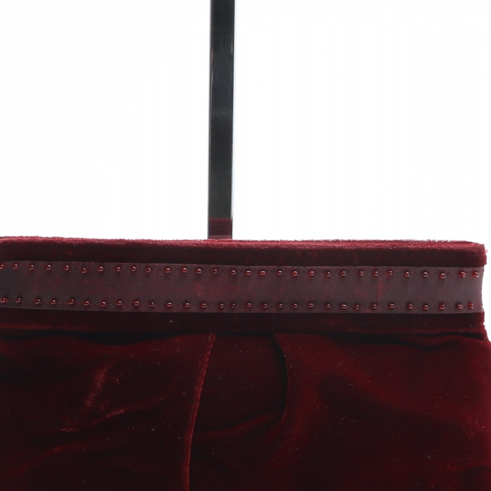 Marks and Spencer Womens Red Acetate Clutch Size Small