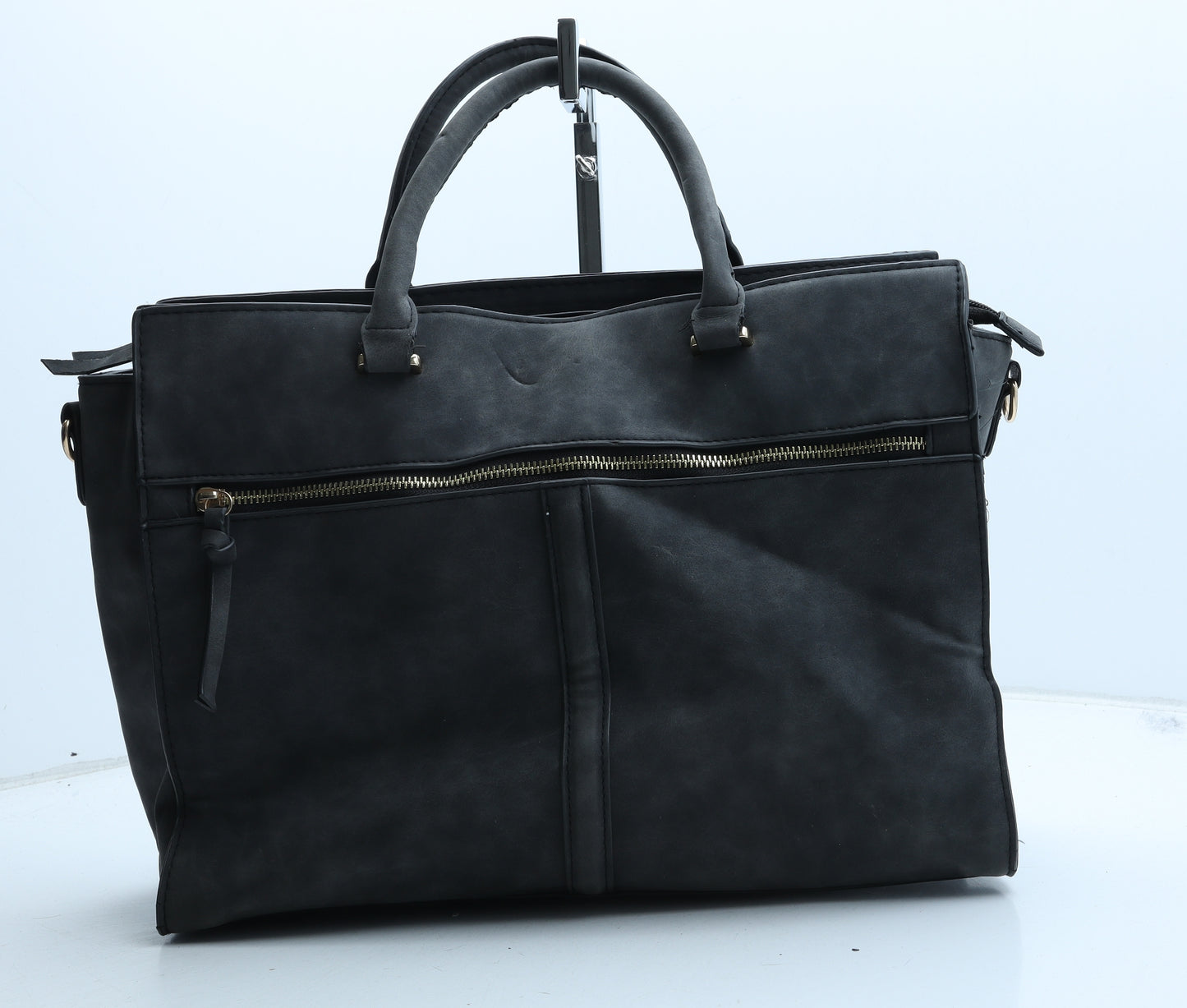 Primark Womens Grey Polyurethane Top Handle Bag Size Medium