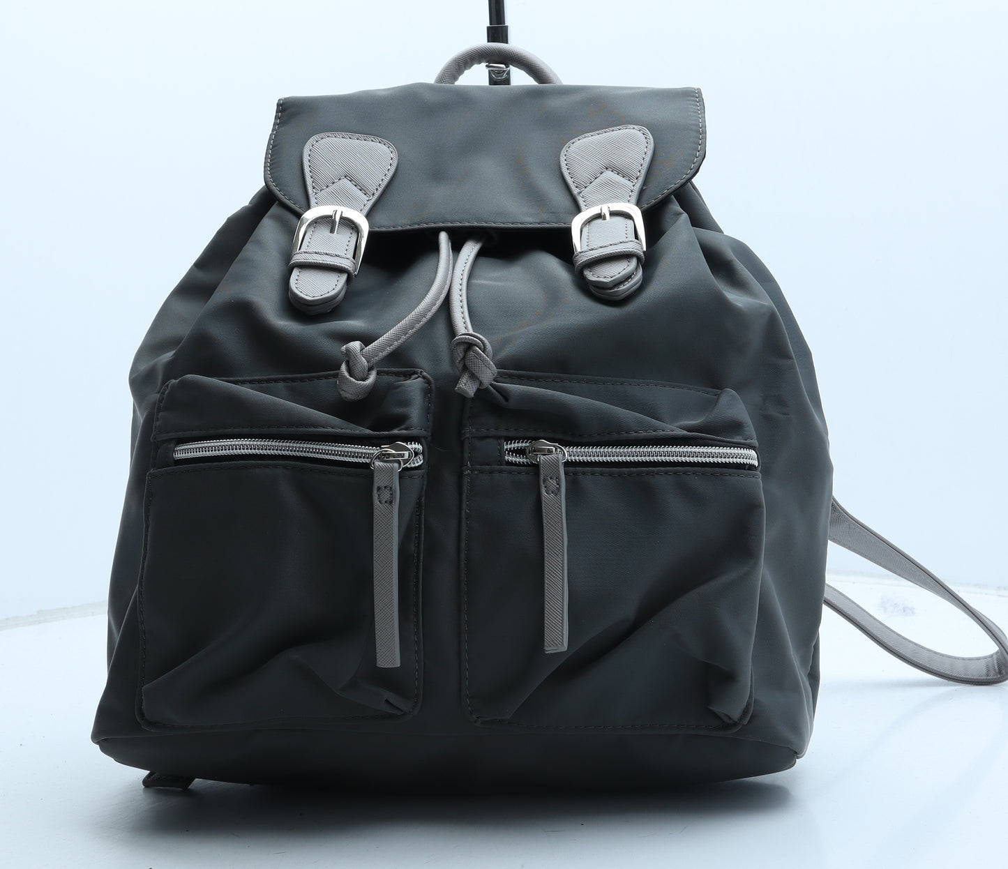 Preworn Womens Green Polyester Backpack Size Medium