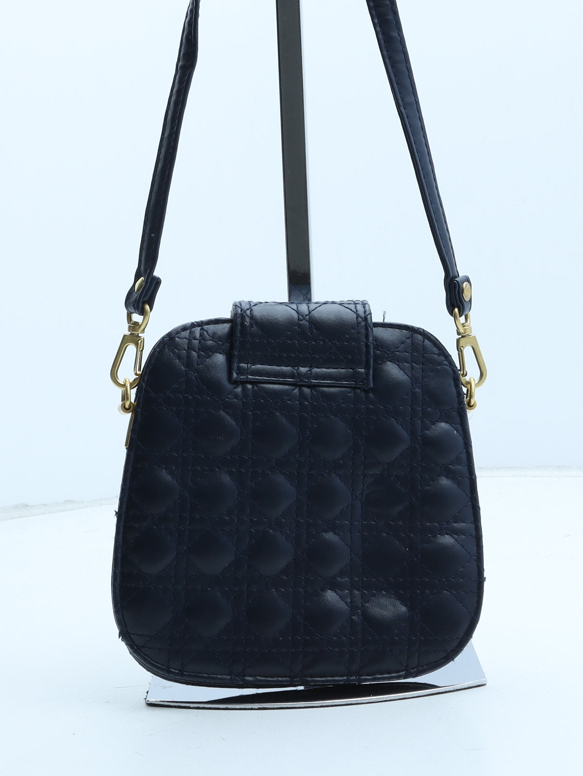 Pepa G Womens Blue Polyurethane Crossbody Size Small