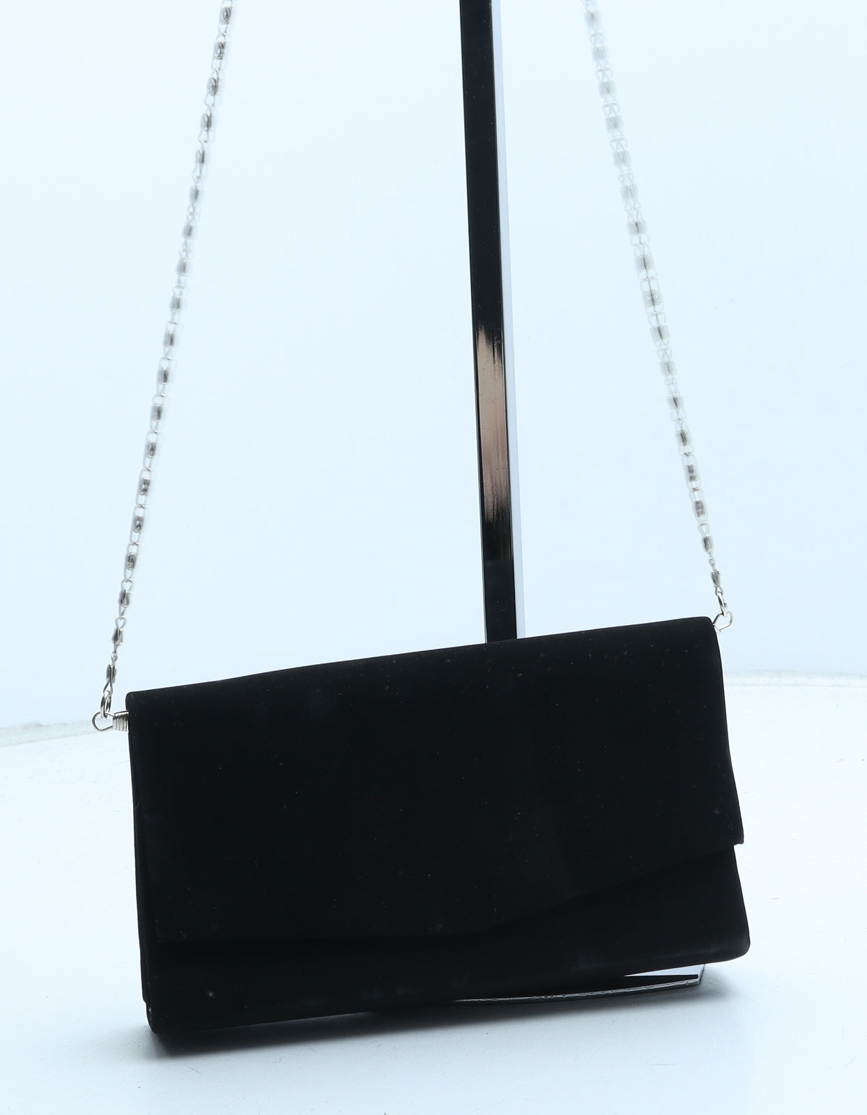 Preworn Womens Black Polyester Crossbody Size Small