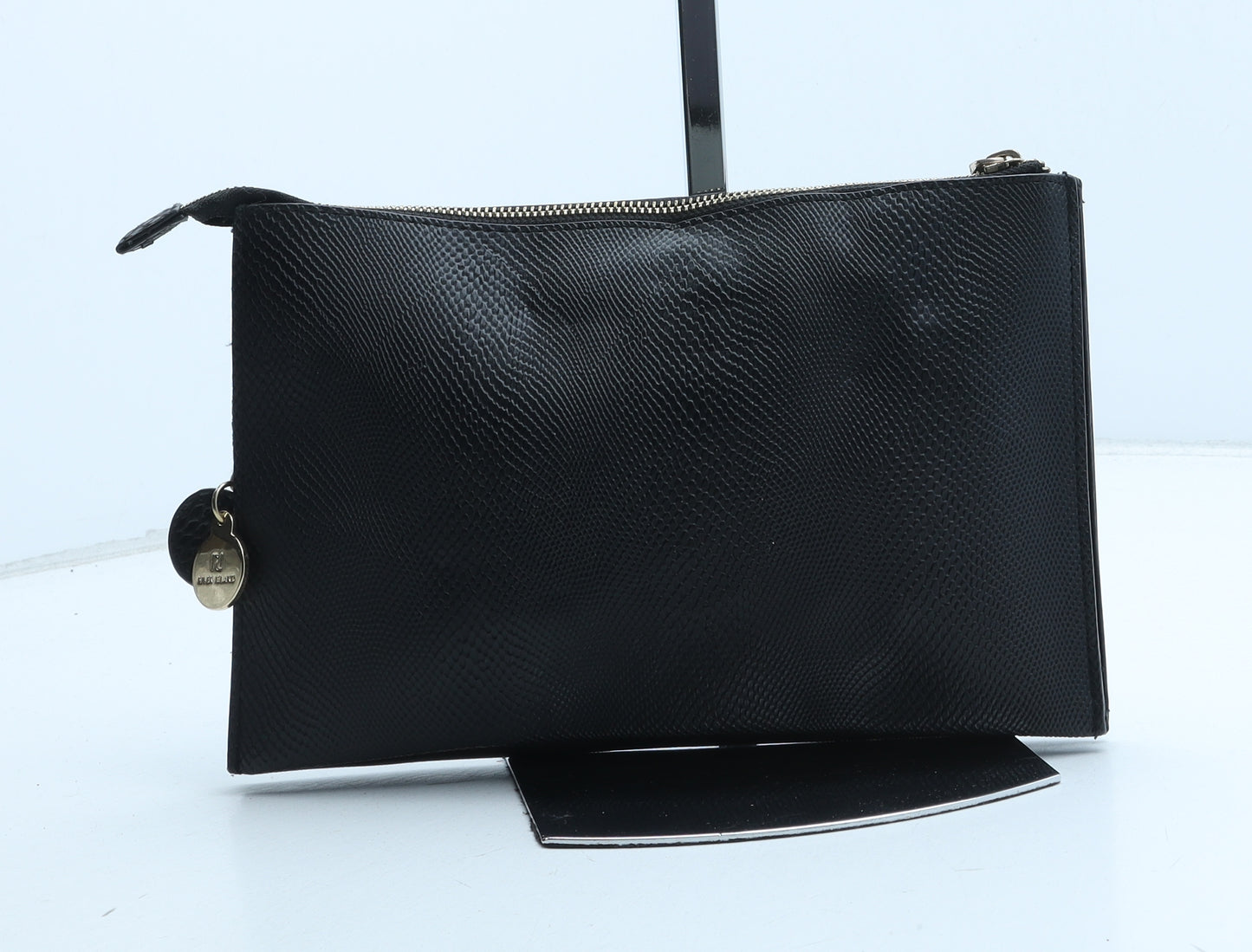 River Island Womens Black Polyurethane Clutch Size Medium