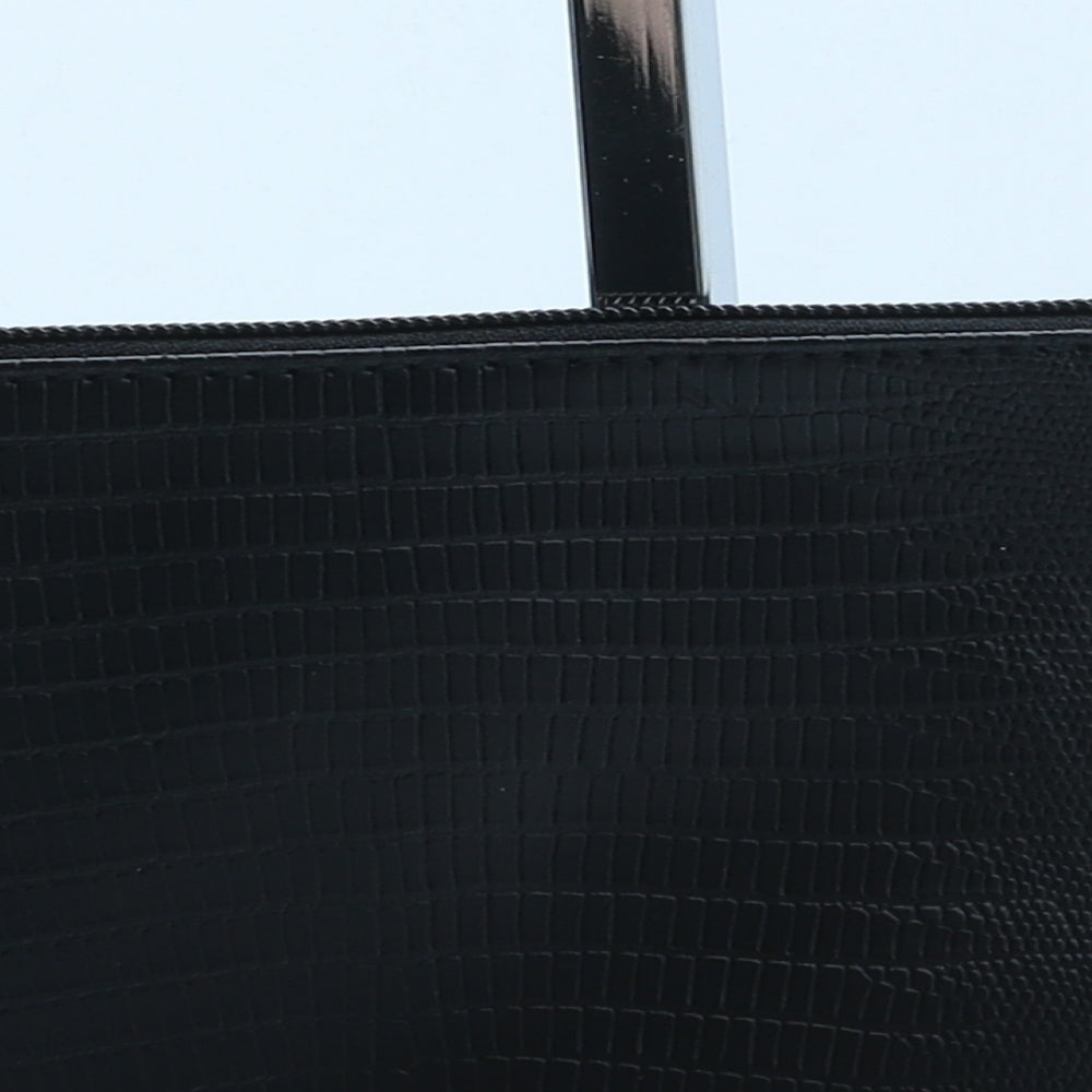 Primark Womens Black Polyurethane Clutch Size Small - Snake Print