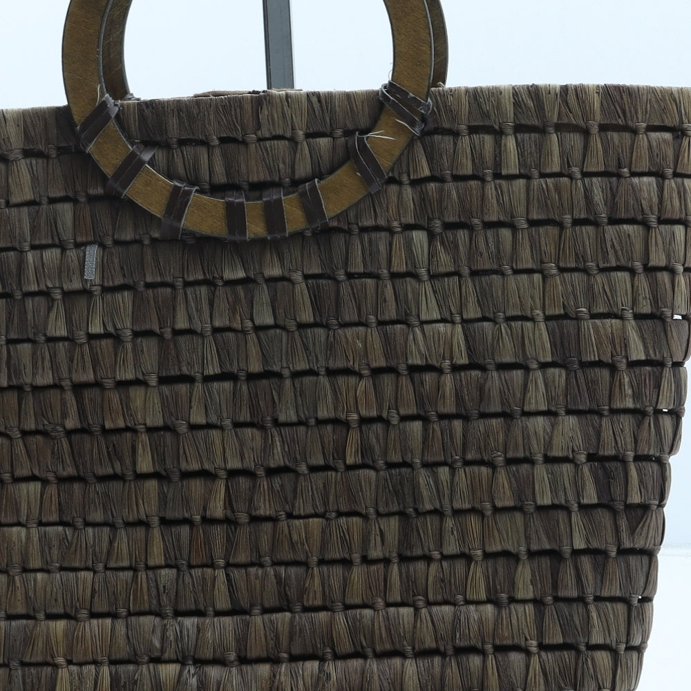 Cherokee Womens Brown Paper Fibre Top Handle Bag Size Medium