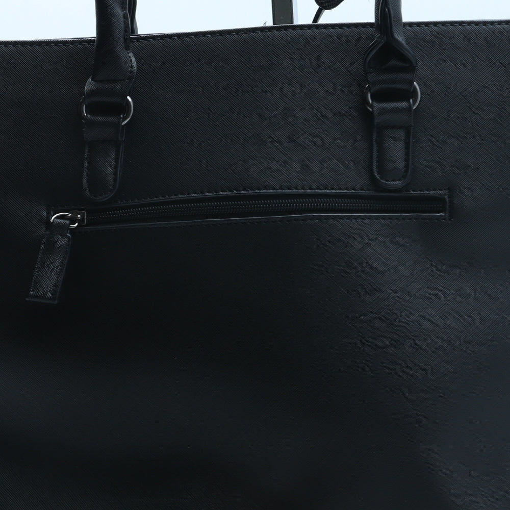 David Jones Womens Blue Colorblock Polyurethane Top Handle Bag Size Medium - Snake Print