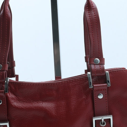 Debenhams Womens Red Polyurethane Top Handle Bag Size Small