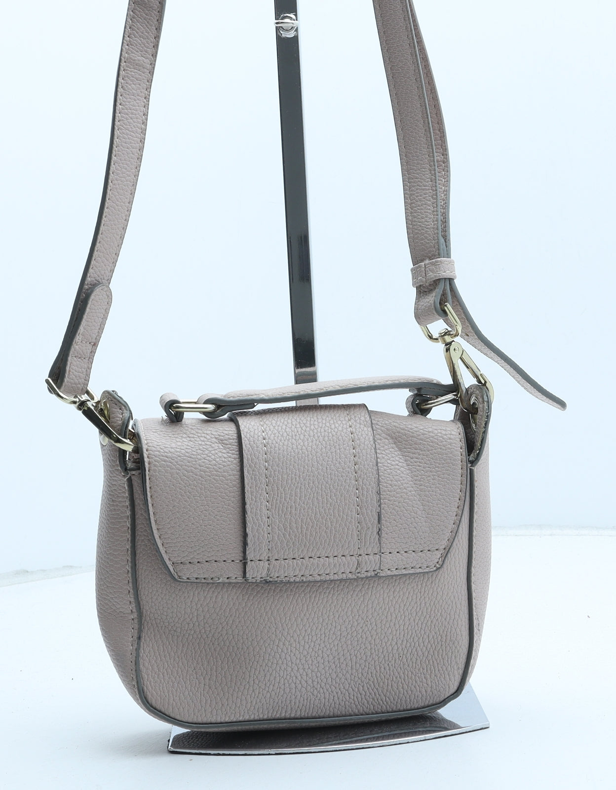 Accessorize Womens Pink Polyurethane Crossbody Size Small