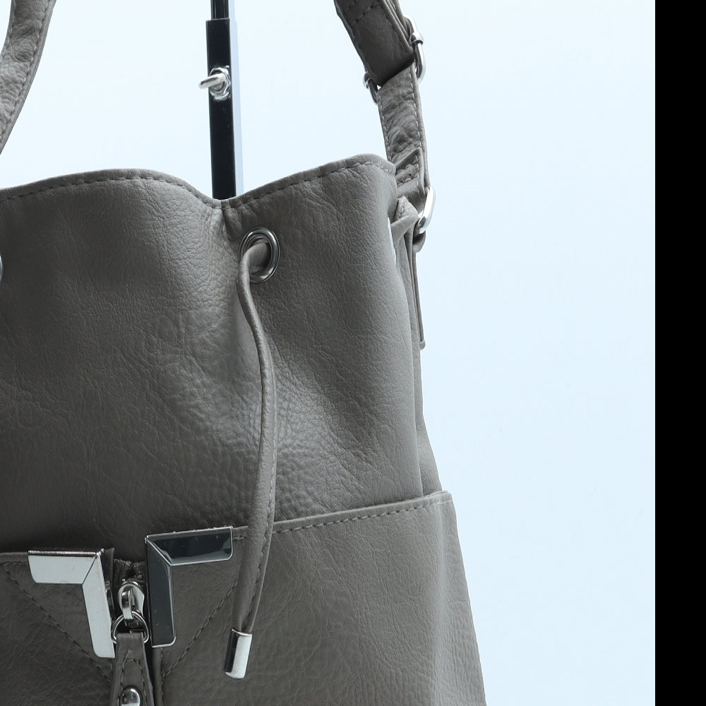 Atmosphere Womens Beige Polyurethane Top Handle Bag Size Medium