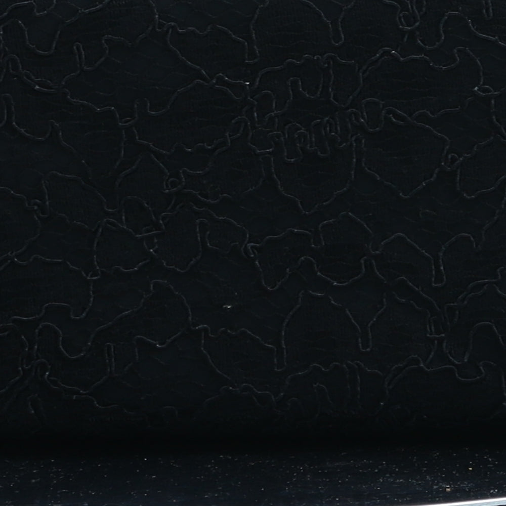 Debenhams Womens Black Floral Polyester Clutch Size Small