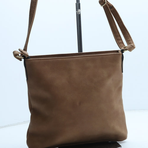 Matalan Womens Brown Polyurethane Crossbody Size Medium