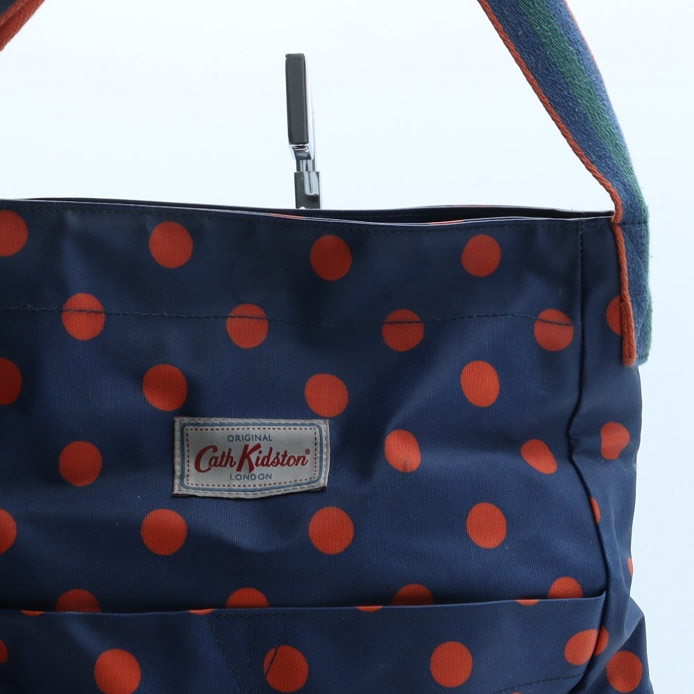 Cath Kidston Womens Blue Polka Dot Polyurethane Crossbody Size Large