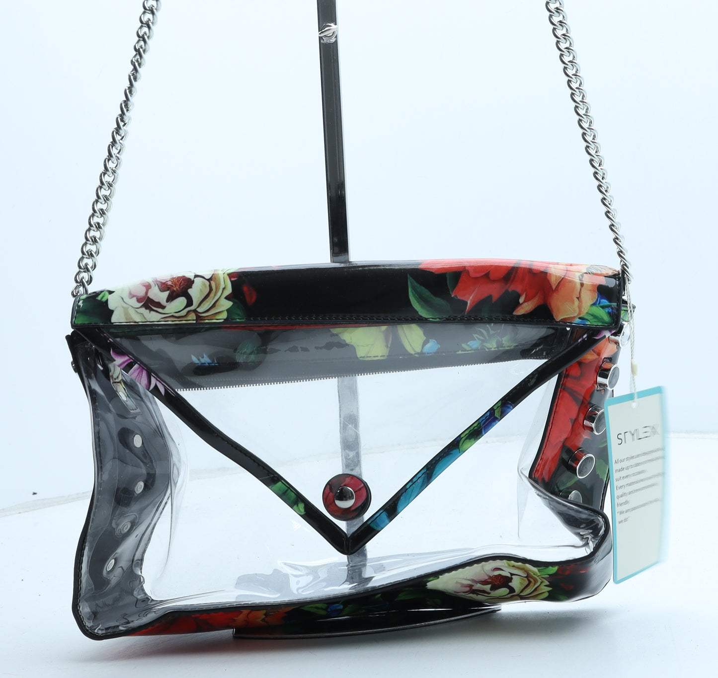 Srylex Womens Multicoloured Floral Polyester Crossbody Size Medium