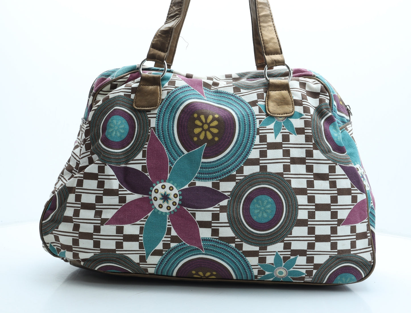 George Womens Multicoloured Geometric Polyester Hobo Bag Size Large