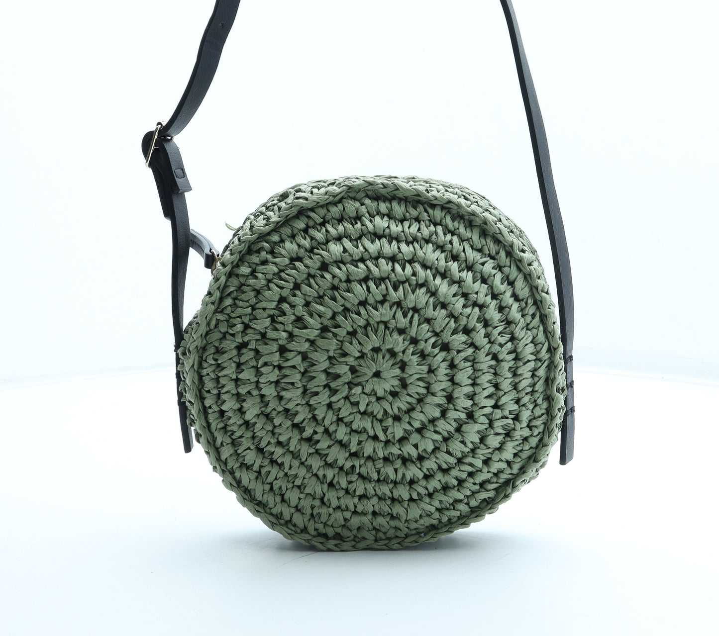 Marks and Spencer Womens Green Straw Crossbody Size Small