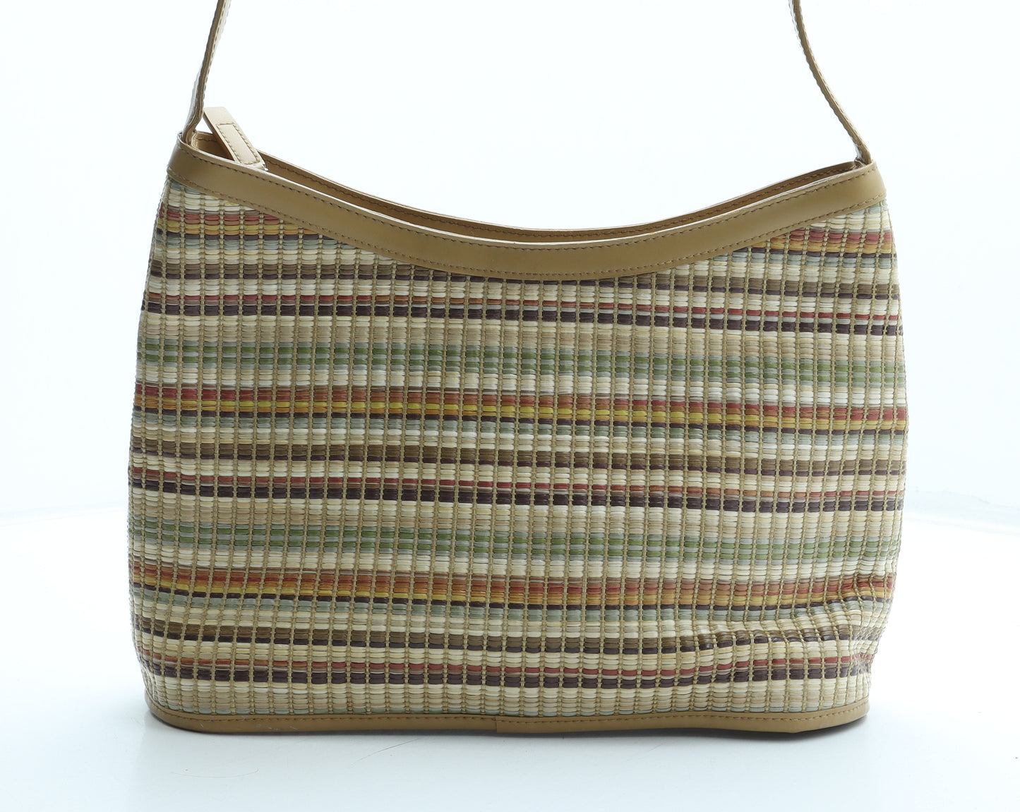 Marks and Spencer Womens Multicoloured Straw Shoulder Bag Size Medium