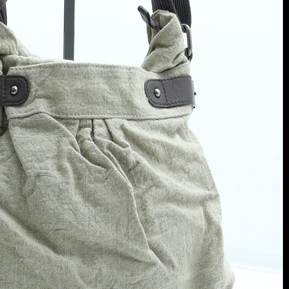 Weird Fish Womens Beige Cotton Crossbody Size Medium