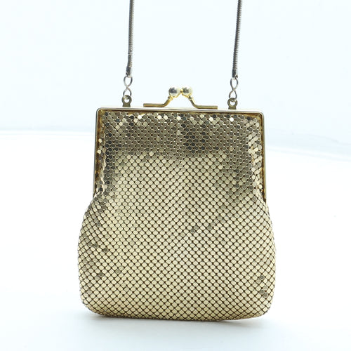 Ravel Womens Gold Aluminium Clutch Size Small