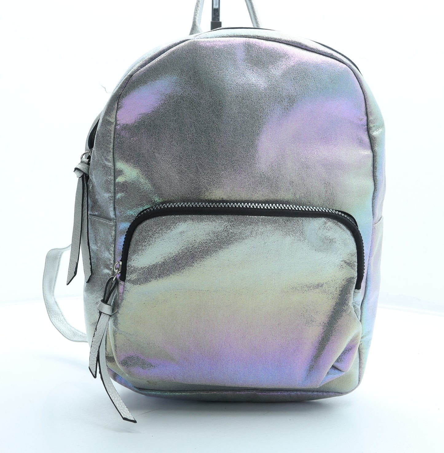Primark Womens Multicoloured Polyester Backpack Size Medium - Holographic