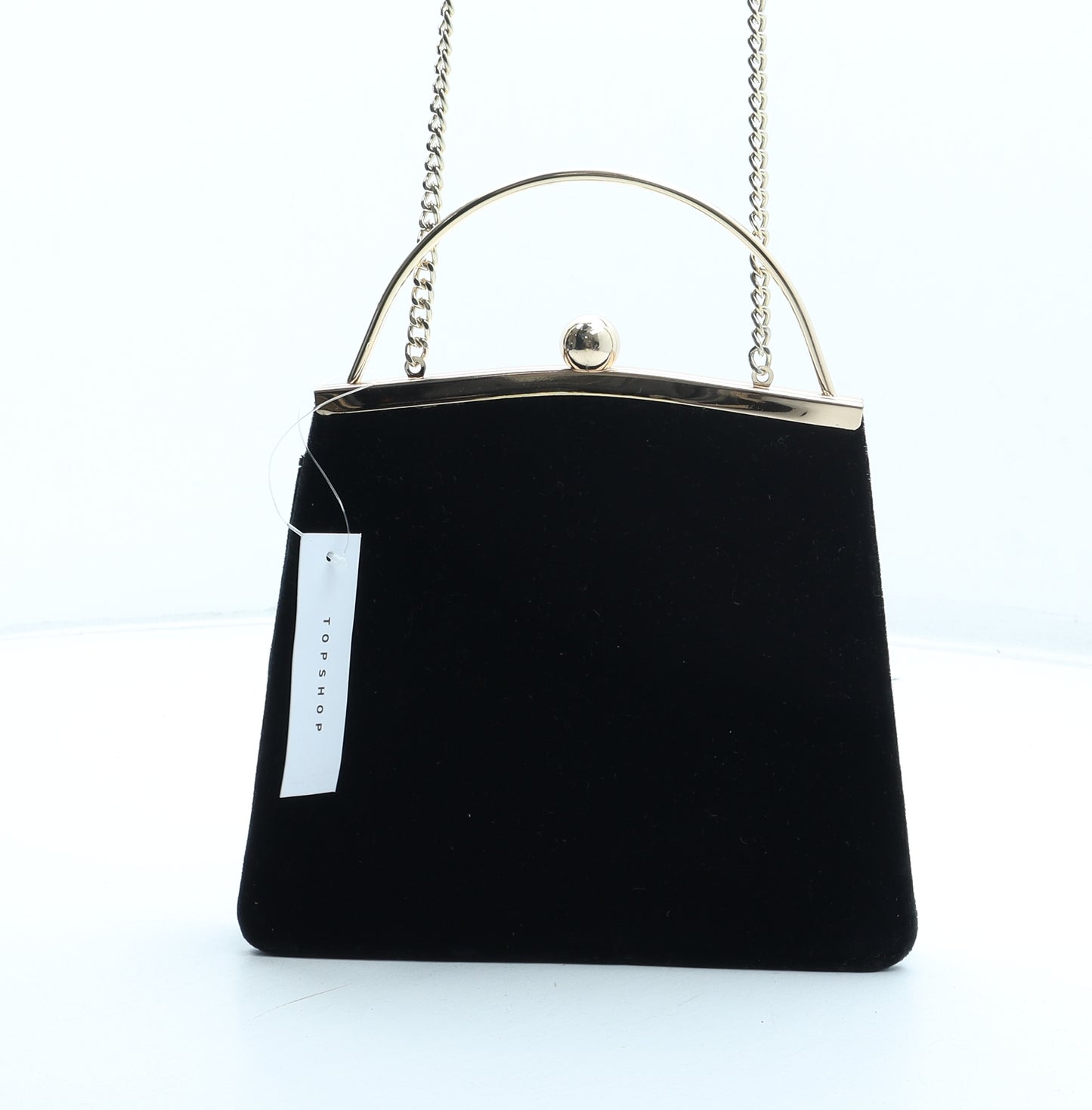 Topshop Womens Black Polyester Crossbody Size Small