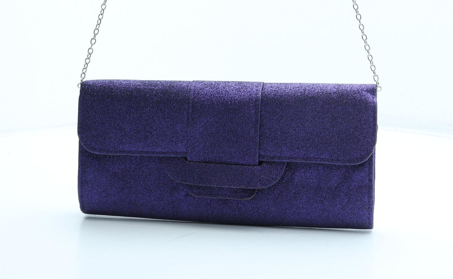 KOKO Womens Purple Polyester Clutch Size Small