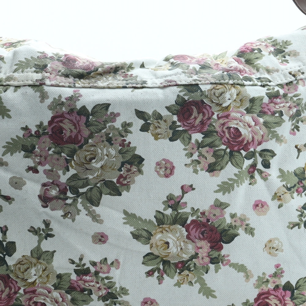 FOREVER 21 Womens Multicoloured Floral Cotton Messenger Bag Size Large