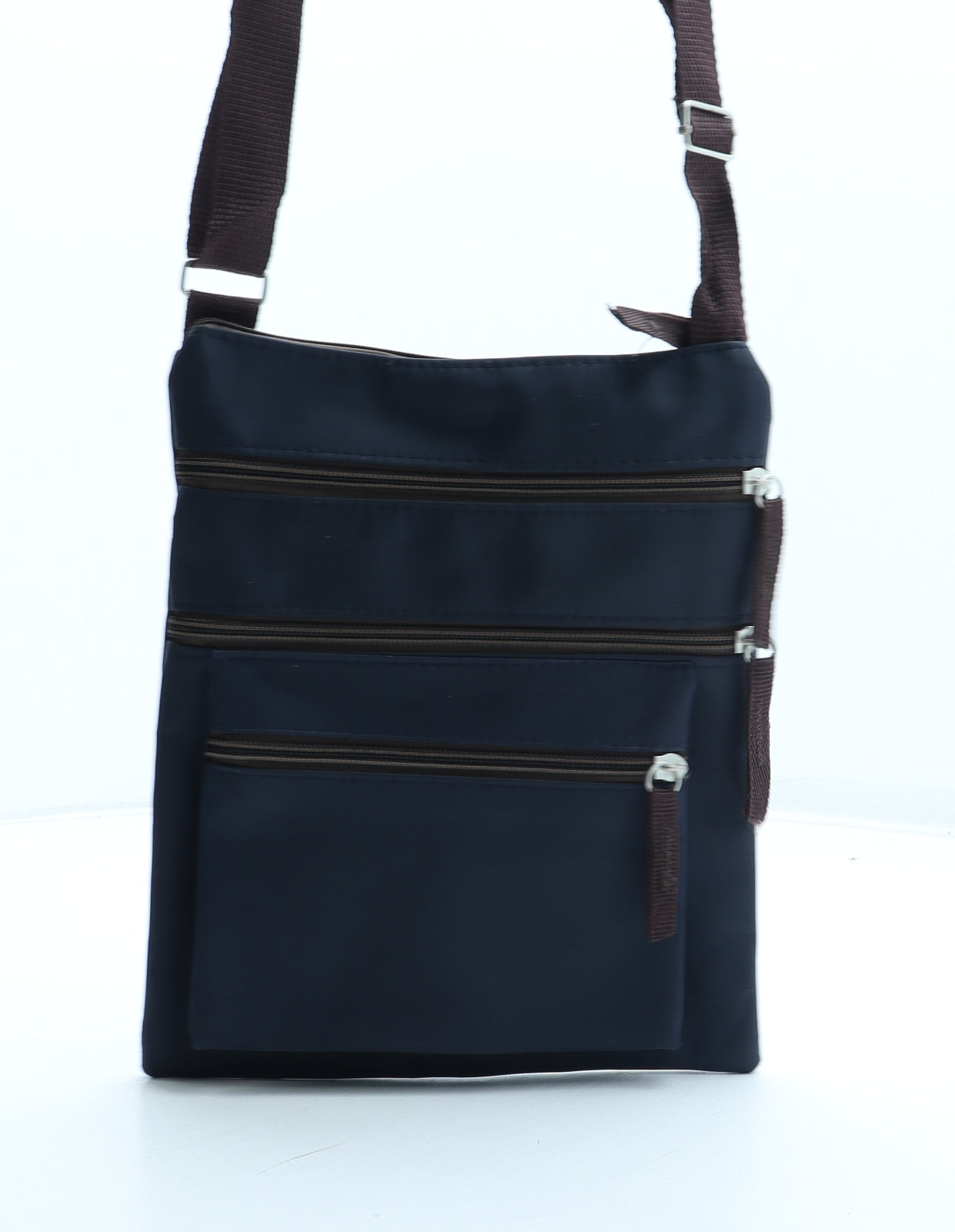 Preworn Womens Blue Polyester Crossbody Size Small