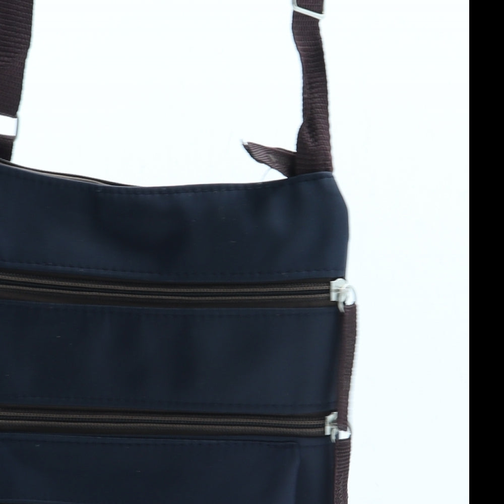 Preworn Womens Blue Polyester Crossbody Size Small