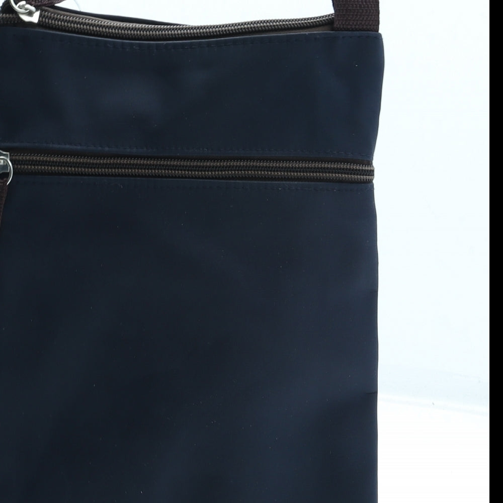 Preworn Womens Blue Polyester Crossbody Size Small